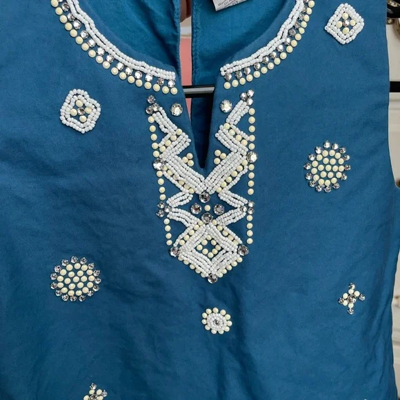 Crewcuts Teal Embellished Dress - Picture 7 of 7